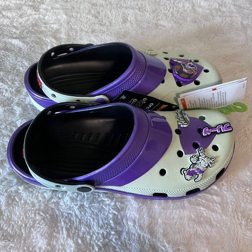 Crocs Dragon Ball Z Frieza Classic Clogs Purple White Mens 9 Women 11 211202-90H